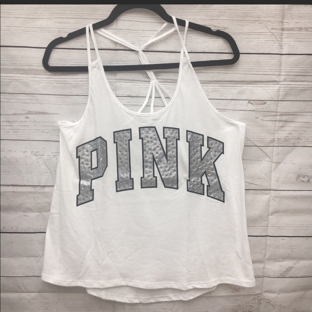 A Pink racer back tank top